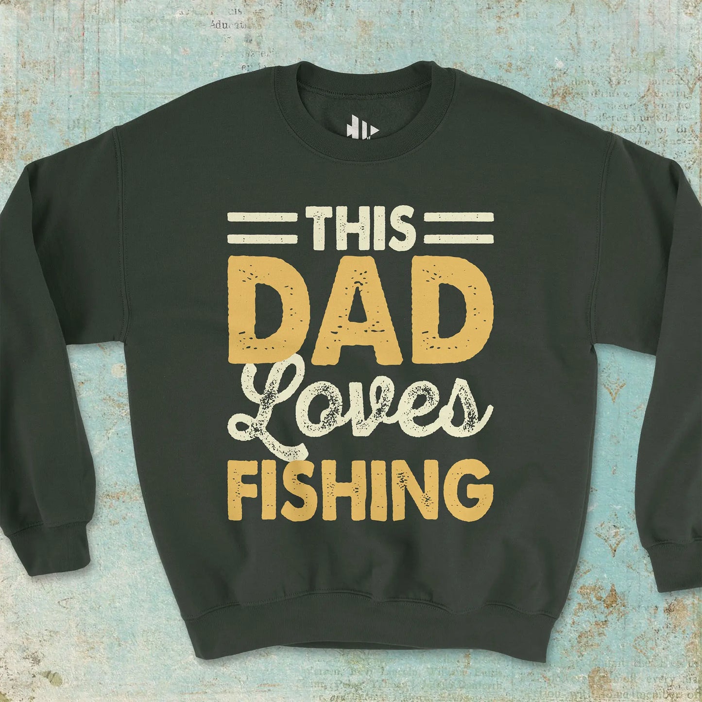 This Dad Loves Fishing Crewneck Sweatshirt
