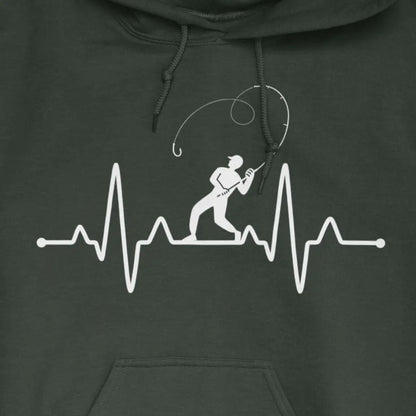 Forest Green, Fisherman's Heart Line Hoodie – fish-room