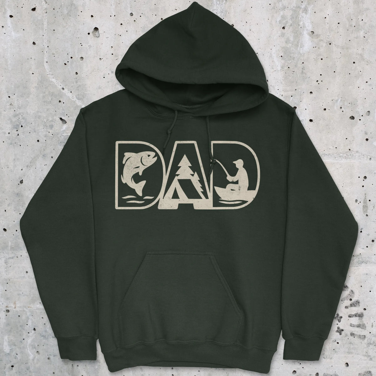 Forest Green, Dad Hoodie – fish-room