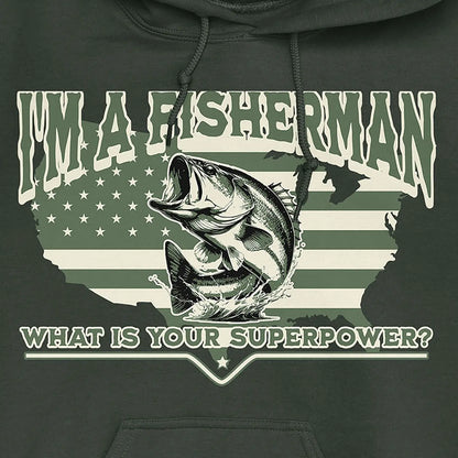 Forest Green, Fisherman Superpower Hoodie – fish-room