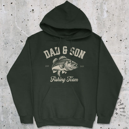 Forest Green, Dad & Son Fishing Team Hoodie – fish-room