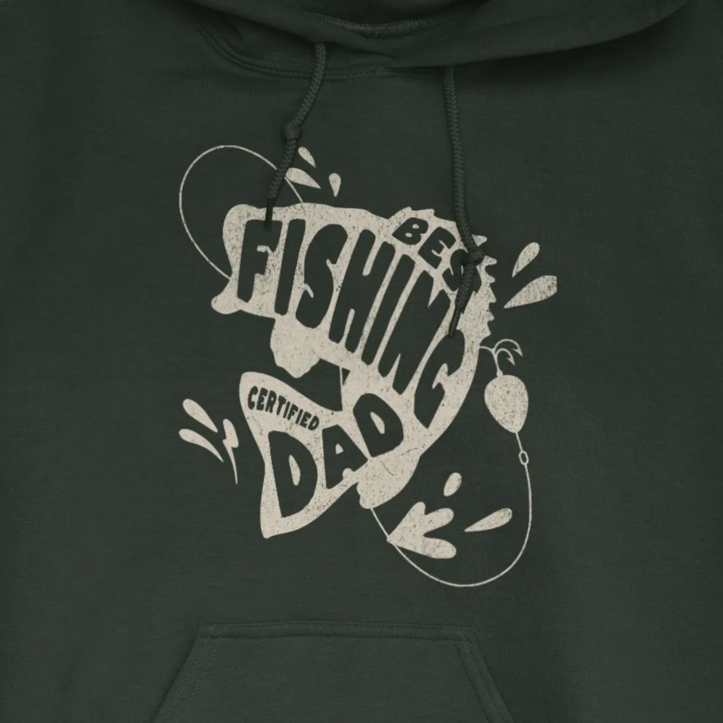Forest Green, Certified Best Fishing Dad Hoodie – fish-room