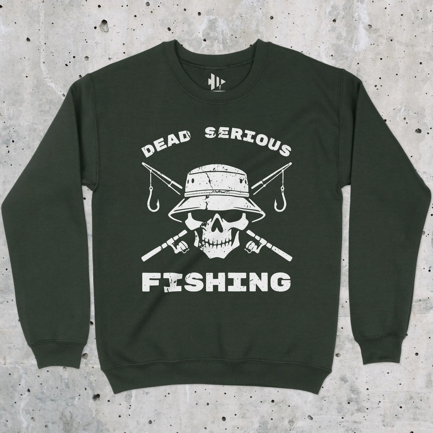 Forest Green, Dead Serious Fishing Sweatshirt – fish-room