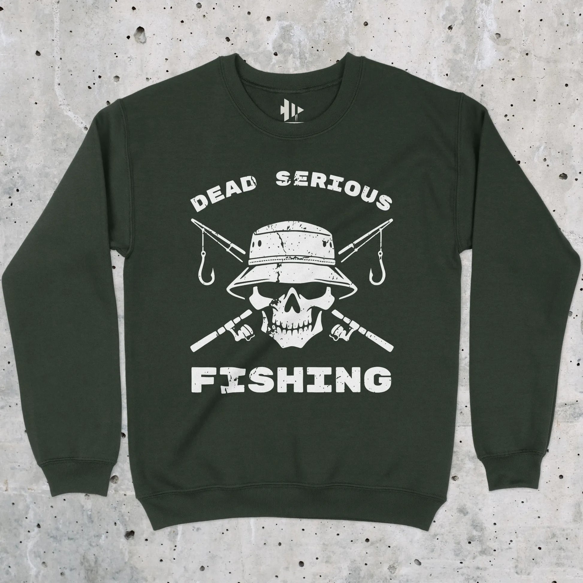 Forest Green, Dead Serious Fishing Sweatshirt – fish-room