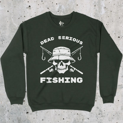 Forest Green, Dead Serious Fishing Sweatshirt – fish-room