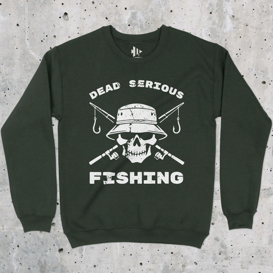 Forest Green, Dead Serious Fishing Sweatshirt – fish-room