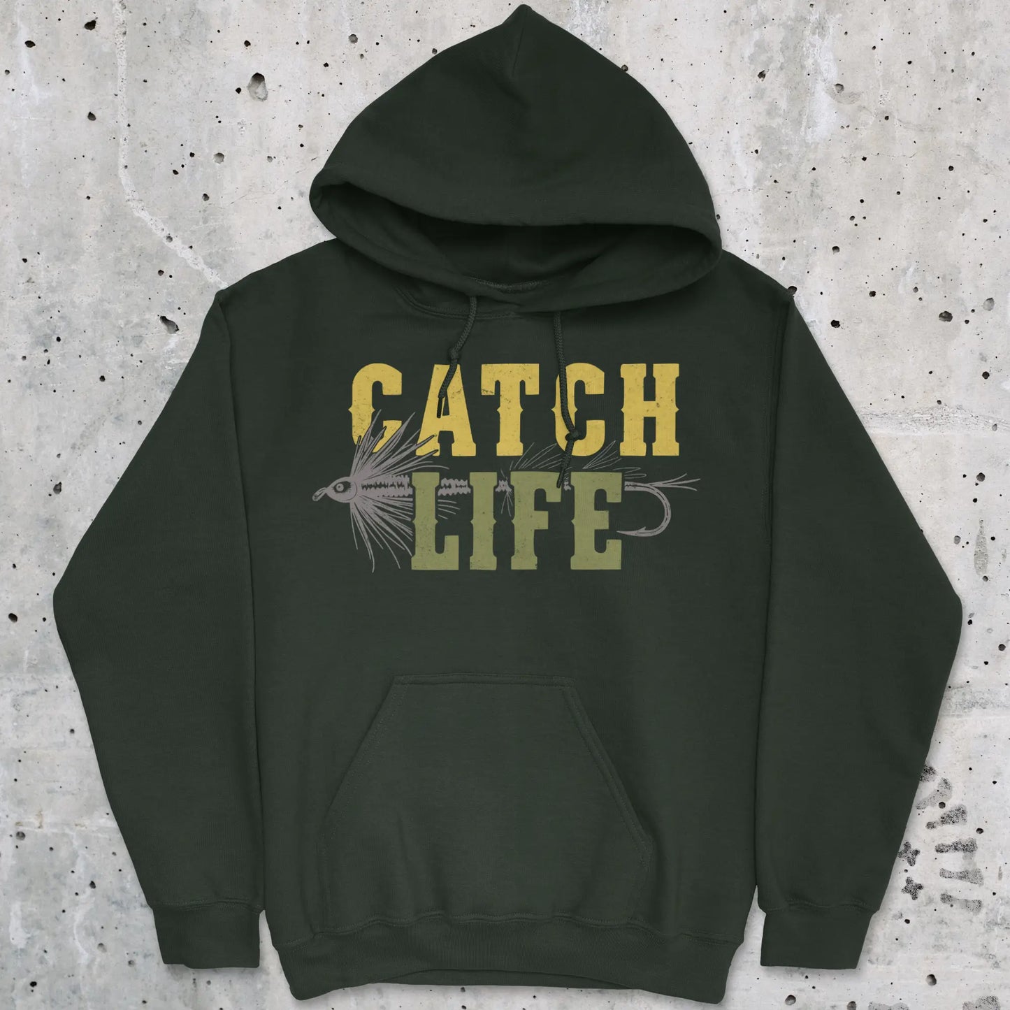 Forest Green, Catch Life Hoodie – fish-room