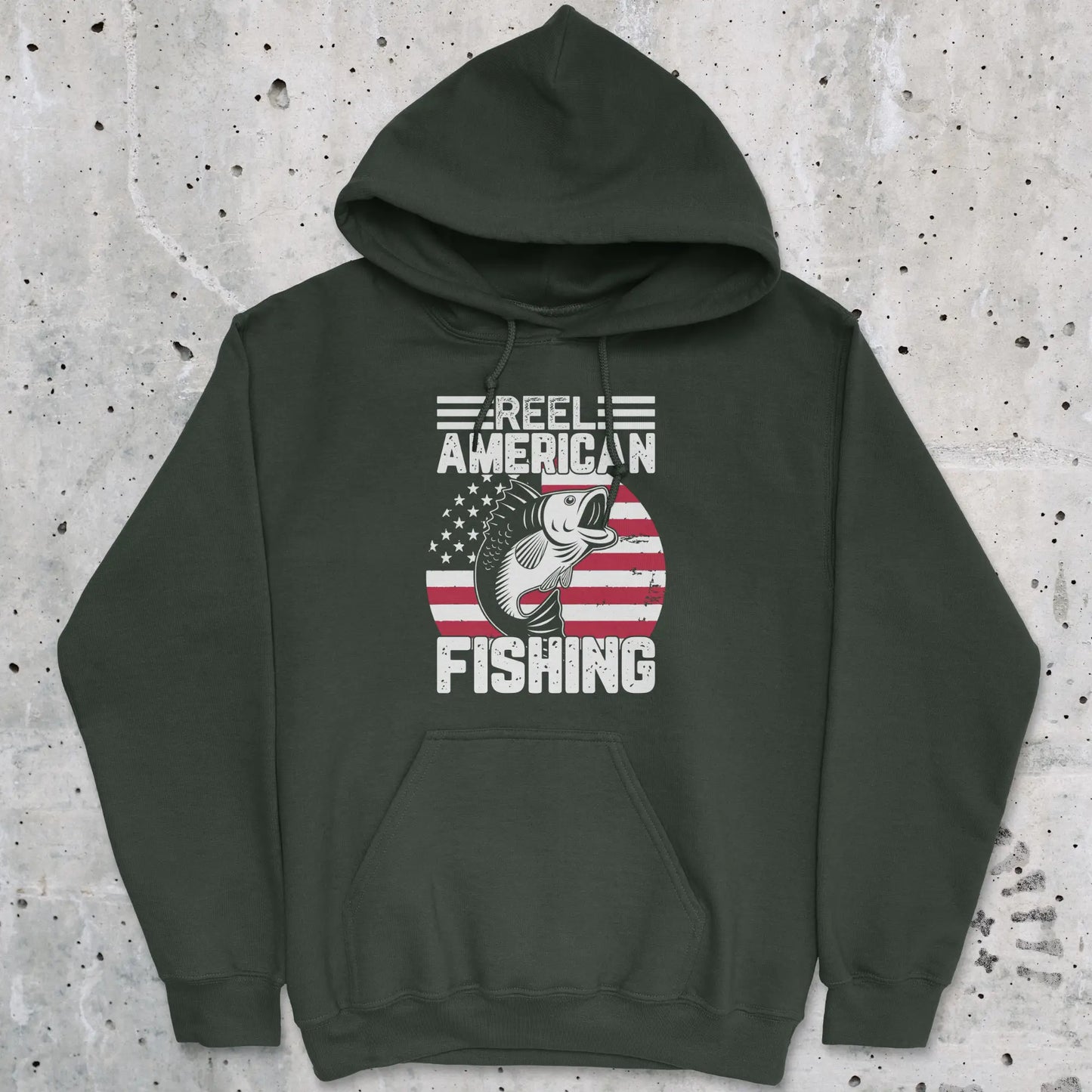 Forest Green, Reel American Fishing Hoodie – fish-room