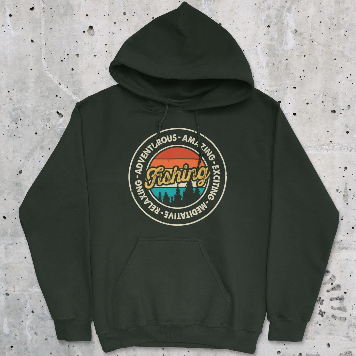 Forest Green, Adventurous Fishing Hoodie – fish-room