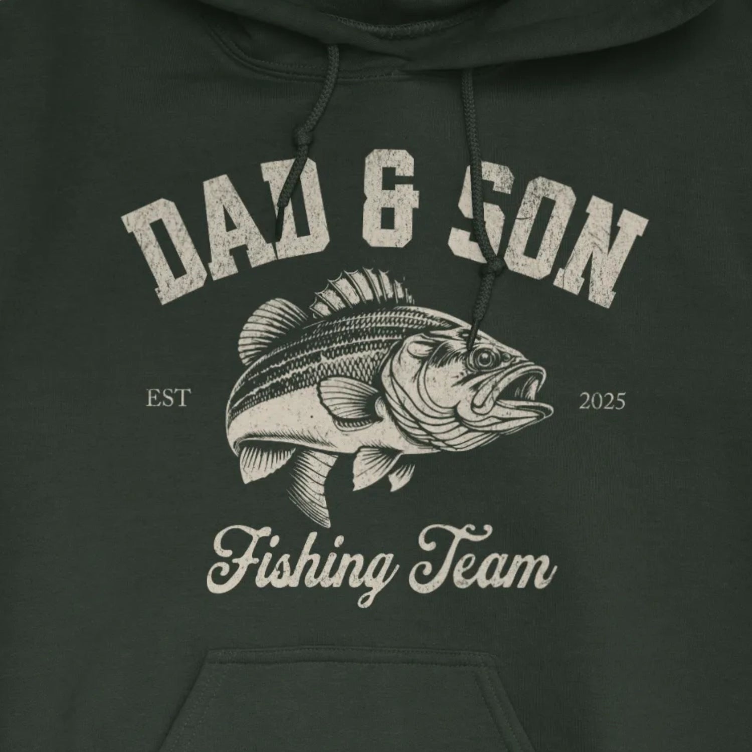 Forest Green, Dad & Son Fishing Team Hoodie – fish-room