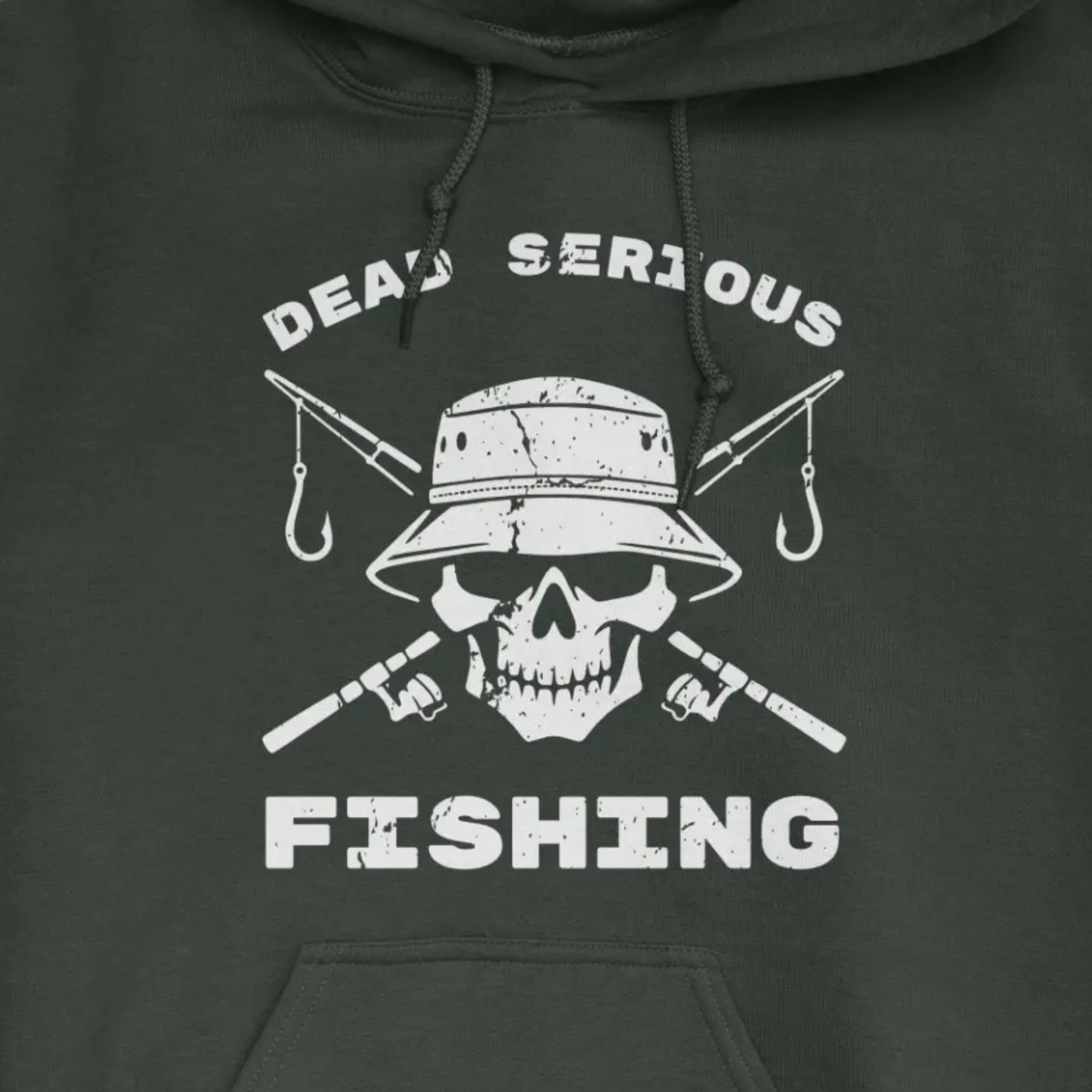 Forest Green, Dead Serious Fishing Hoodie – fish-room