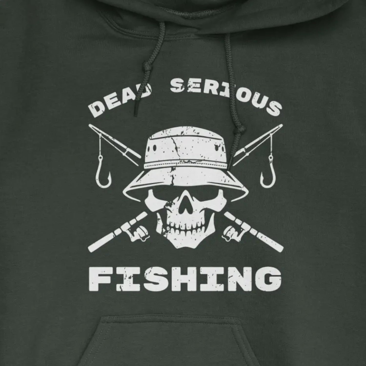 Forest Green, Dead Serious Fishing Hoodie – fish-room