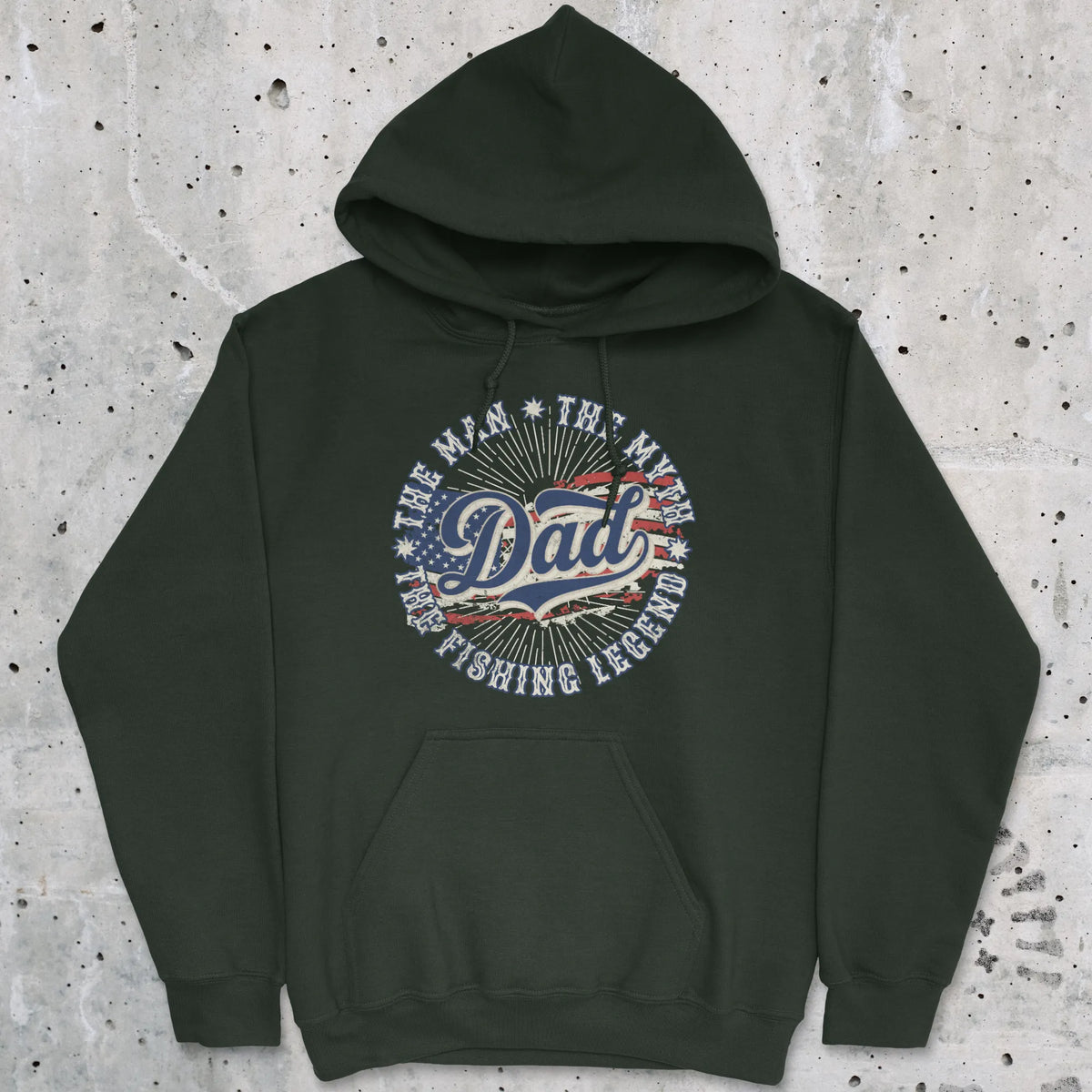 Forest Green, Legendary Dad Fishing Hoodie – fish-room