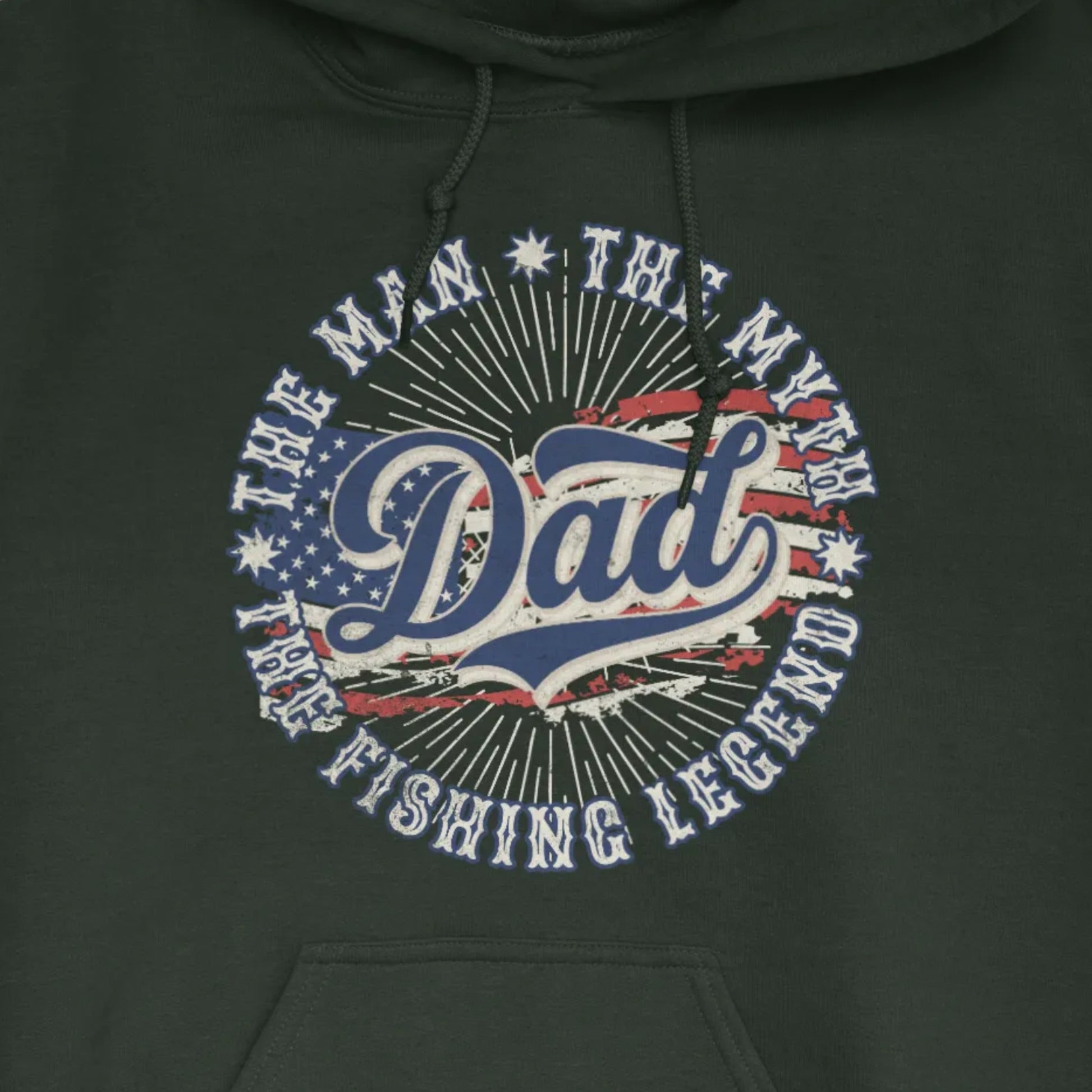 Forest Green, Legendary Dad Fishing Hoodie – fish-room