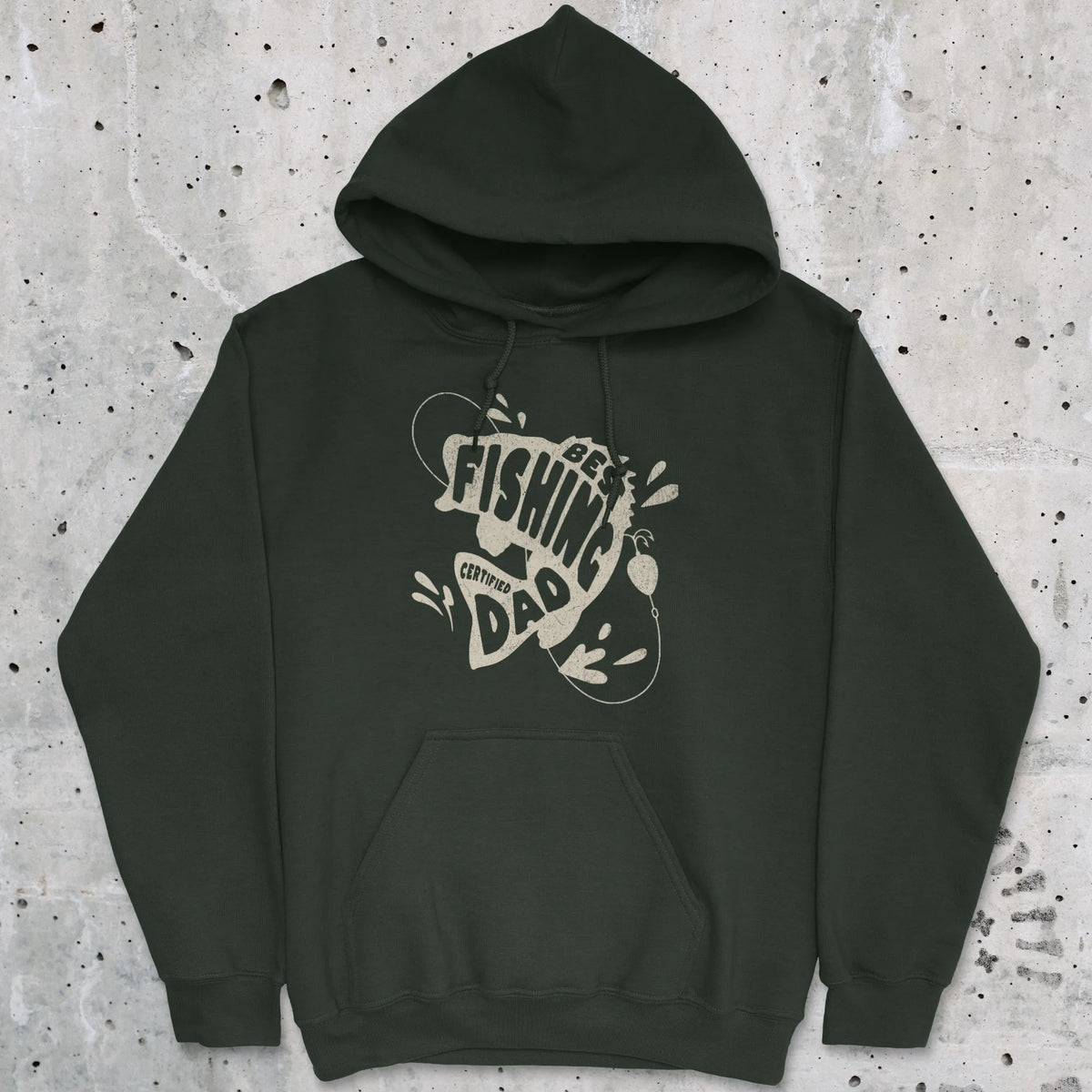 Forest Green, Certified Best Fishing Dad Hoodie – fish-room
