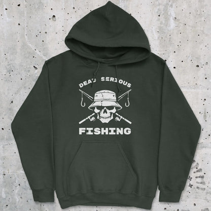 Forest Green, Dead Serious Fishing Hoodie – fish-room