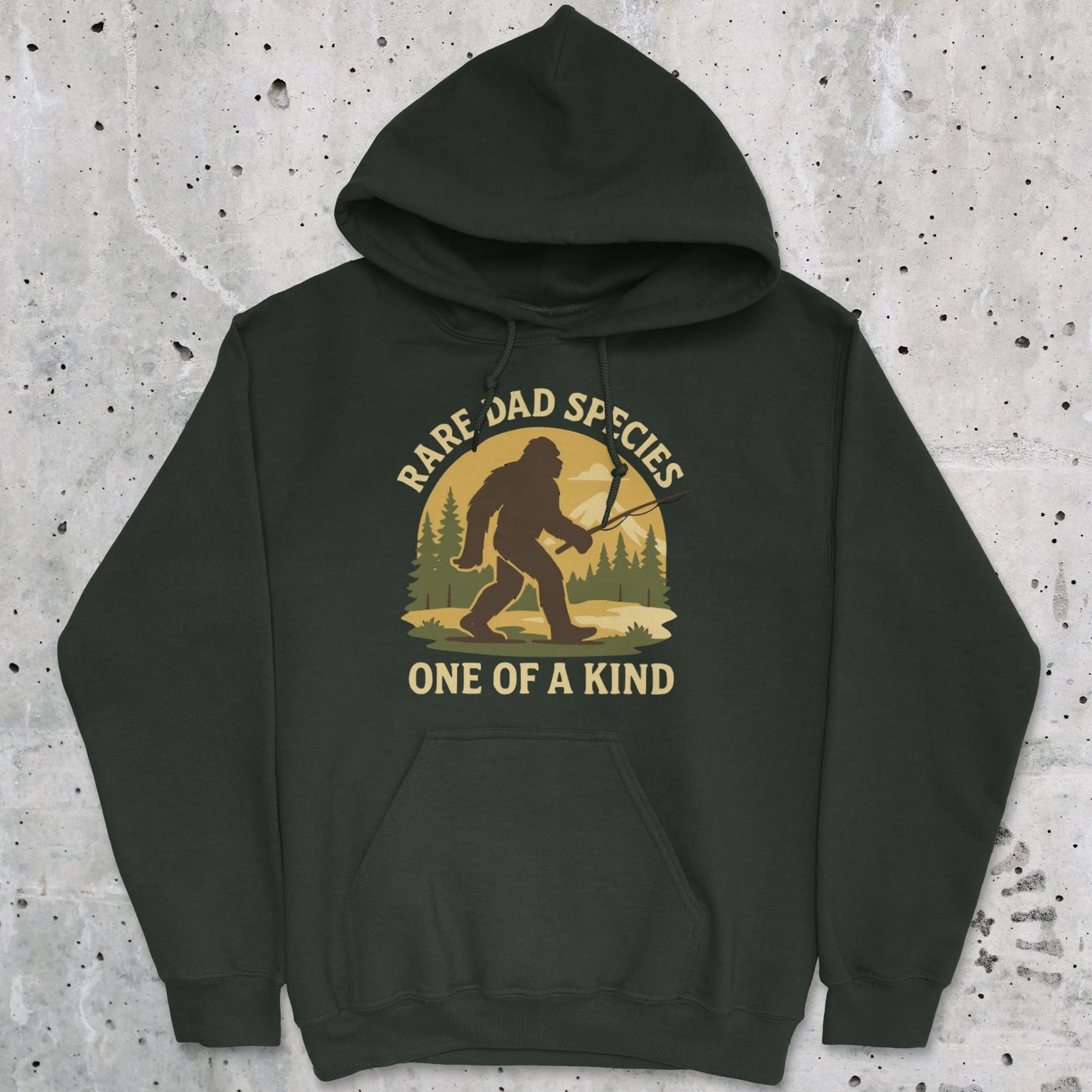 Forest Green, Rare Dad Species – One of a Kind Hoodie – fish-room