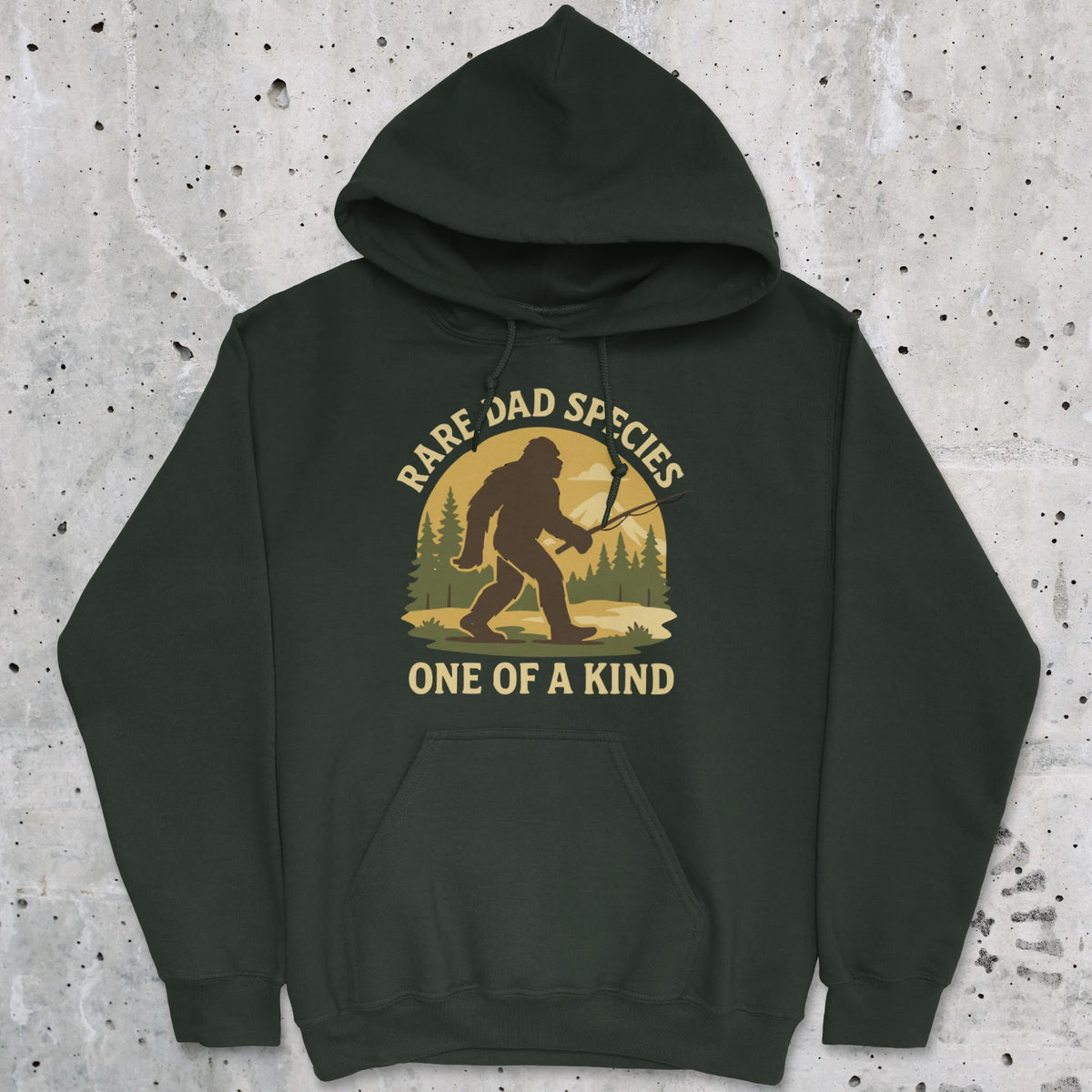 Forest Green, Rare Dad Species – One of a Kind Hoodie – fish-room