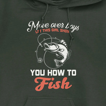 Forest Green, Move Over Boys! Hoodie – fish-room