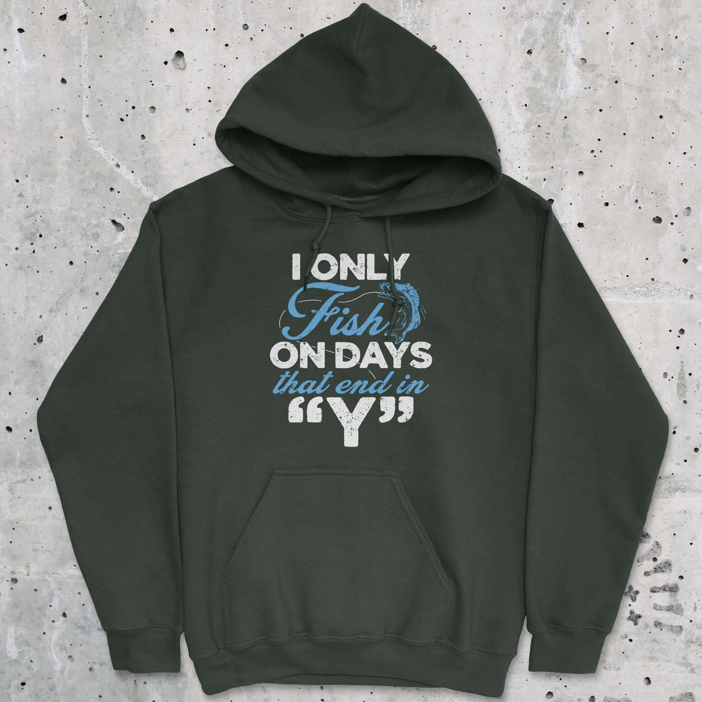Forest Green, 'Y’-Day Fishing Hoodie – fish-room