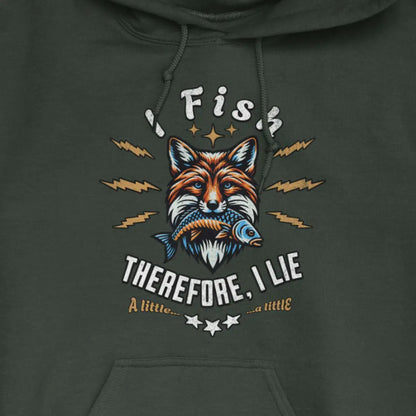 Forest Green, I Fish, Therefore I Lie... A Little Hoodie – fish-room