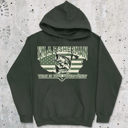 Forest Green, Fisherman Superpower Hoodie – fish-room