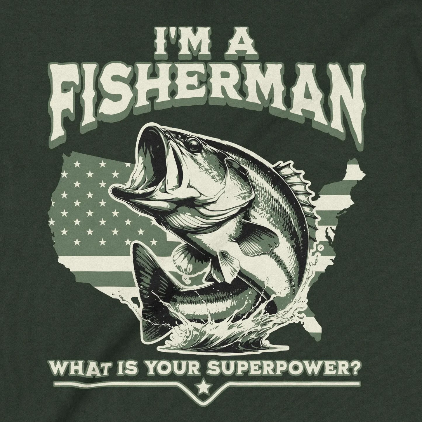 Forest Green, Fisherman Superpower Sweatshirt – fish-room