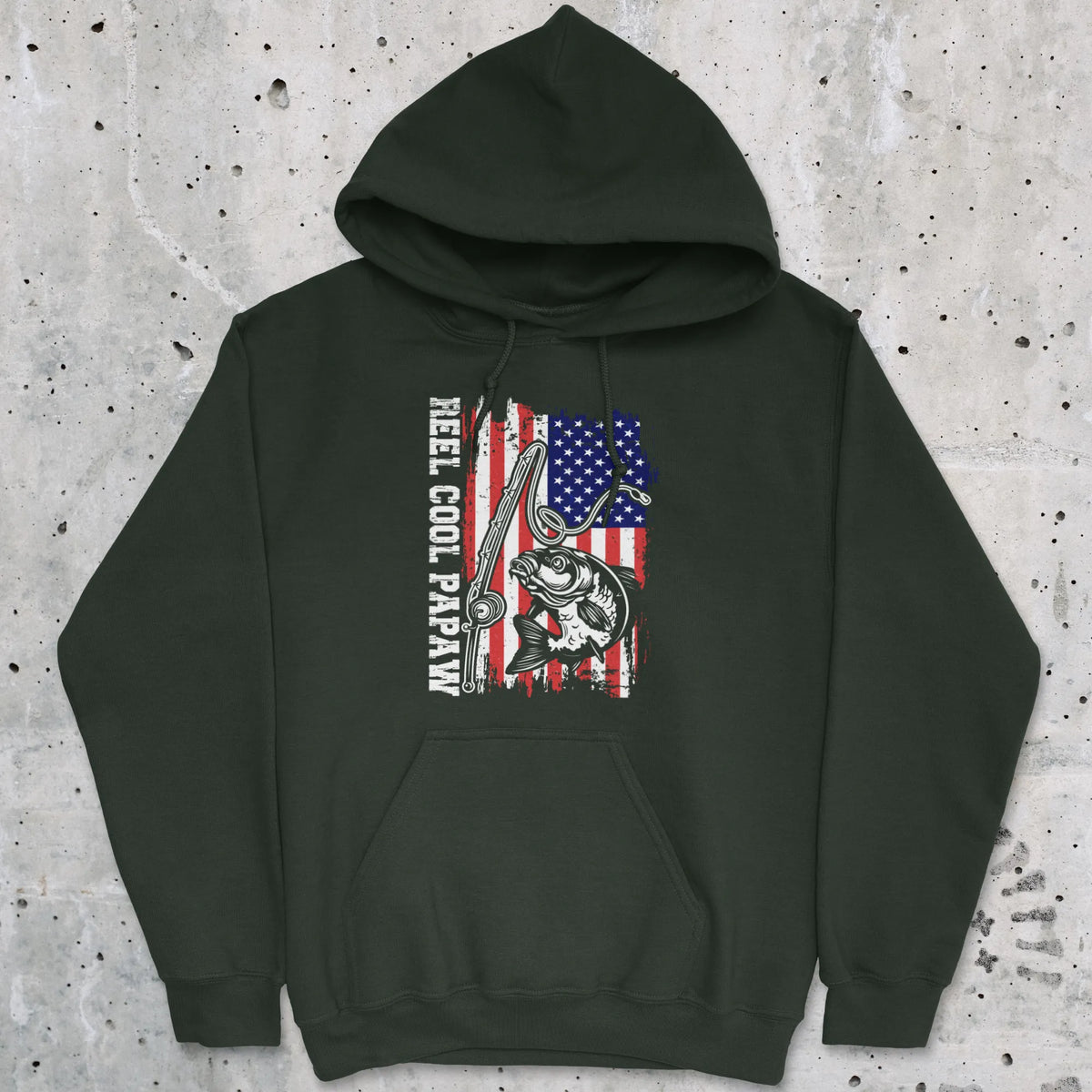 Forest Green, Reel Cool Papaw Hoodie – fish-room