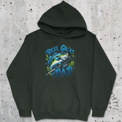 Forest Green, Reel Great Dad Hoodie – fish-room