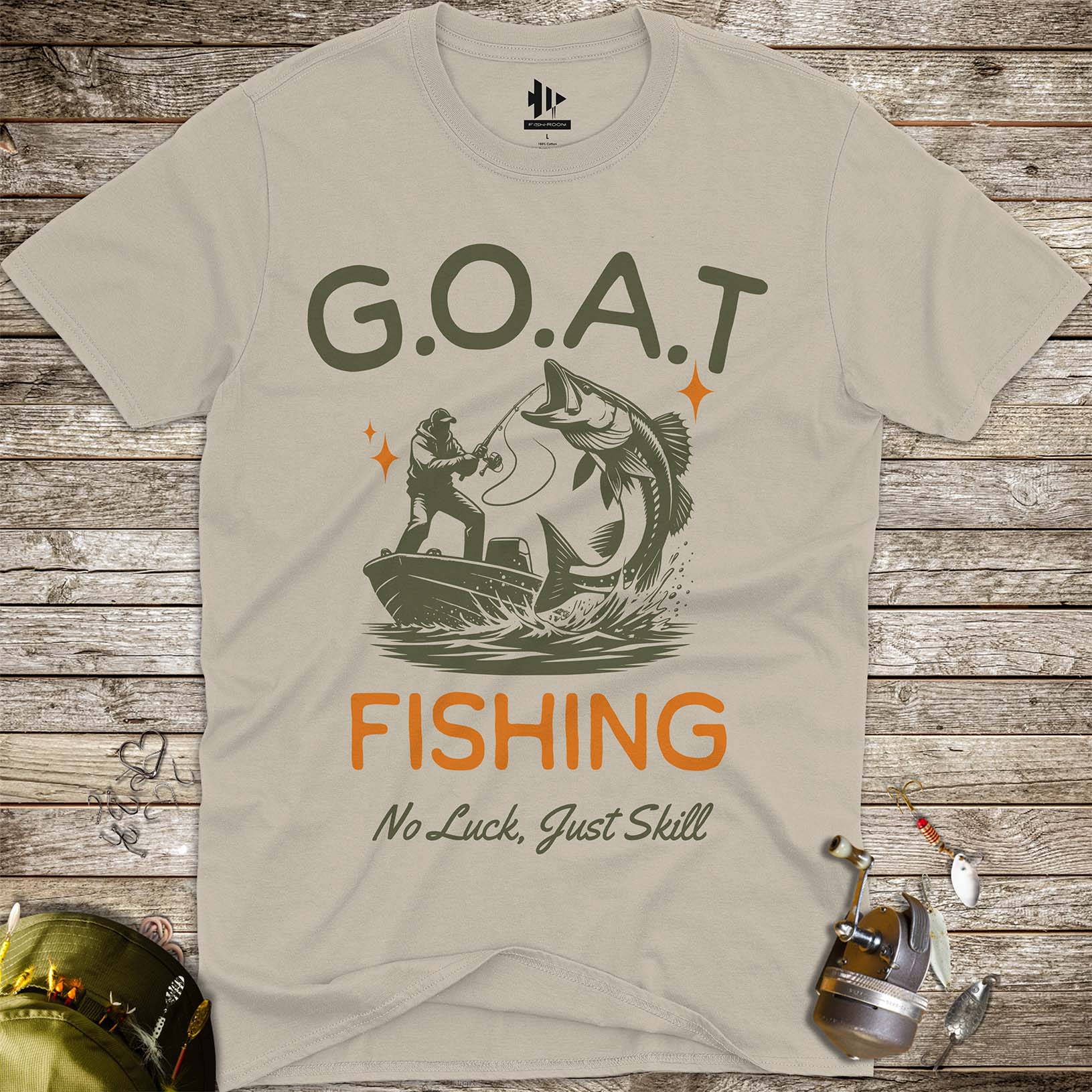 GOAT Fishing Tee - FISH-ROOM LLC
