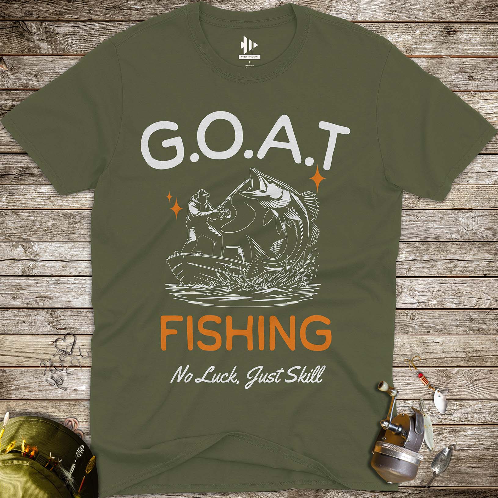 GOAT Fishing Tee - FISH-ROOM LLC