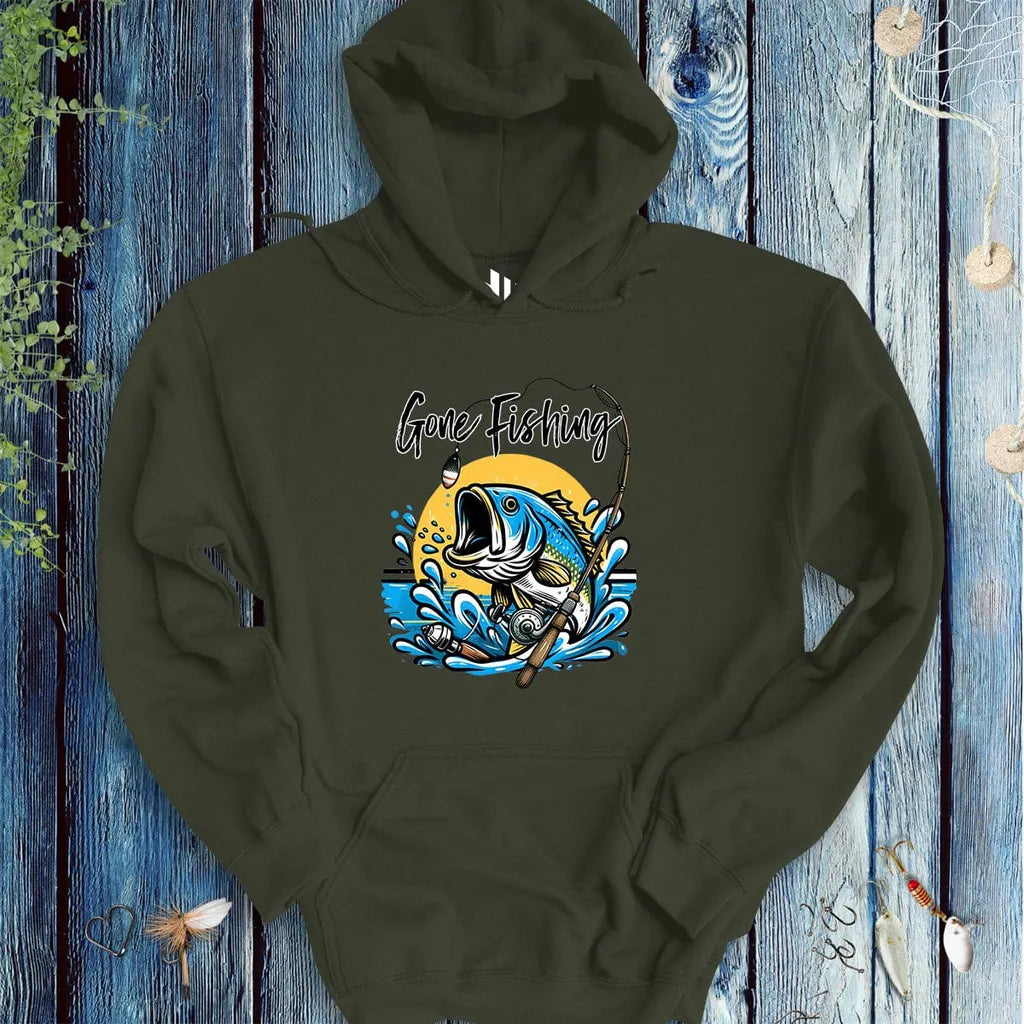 Gone Fishing Hoodie - FISH - ROOM LLC