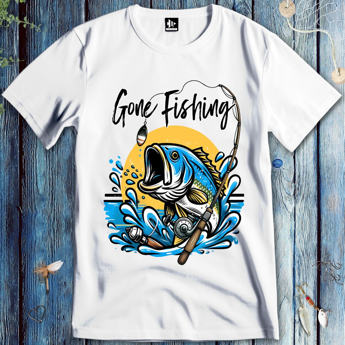 fish-room llc T-Shirt White / S Gone Fishing T-Shirt