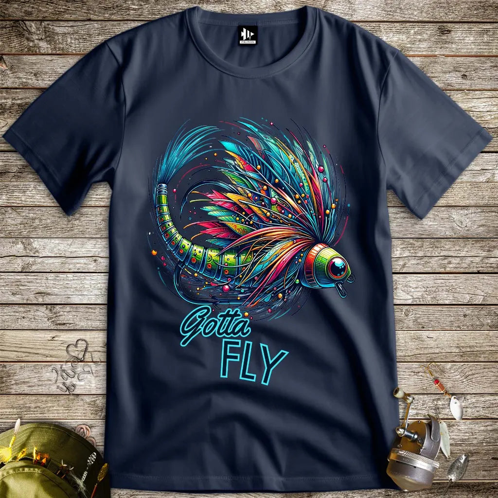 Gotta Fly Tee Navy T-Shirt