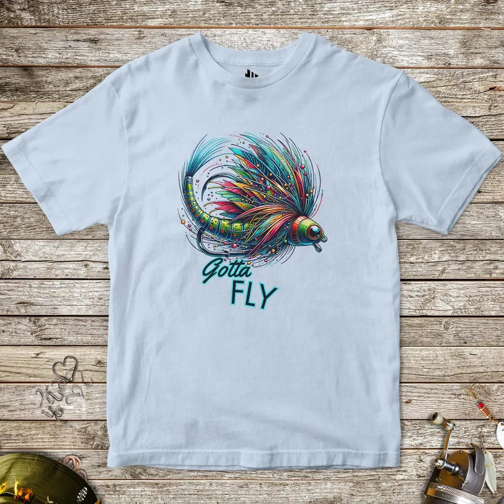 Gotta Fly Tee for Kids Light Blue Kids T-Shirt