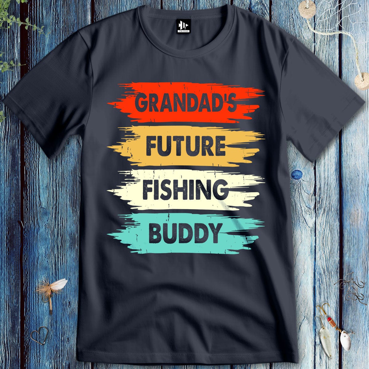 fish-room llc T-Shirt Heather Navy / S Grandad's Future Fishing Buddy T-Shirt