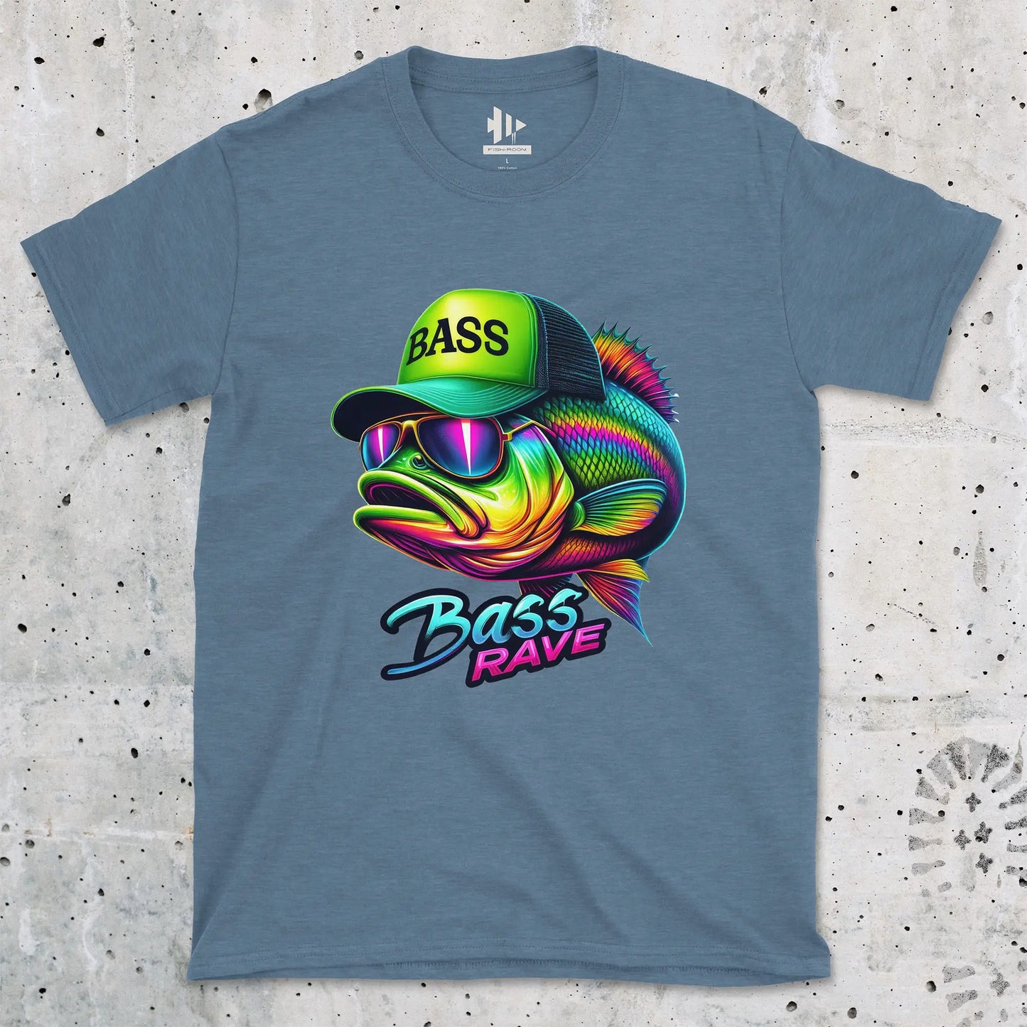 Heather Indigo, Bass Rave Tee – fish-room
