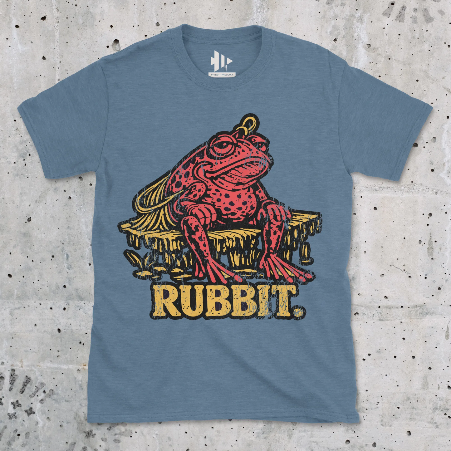 Heather Indigo, Rubbit Frog Lure Fishing Tee – fish-room