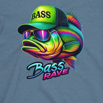Heather Indigo, Bass Rave Tee – fish-room