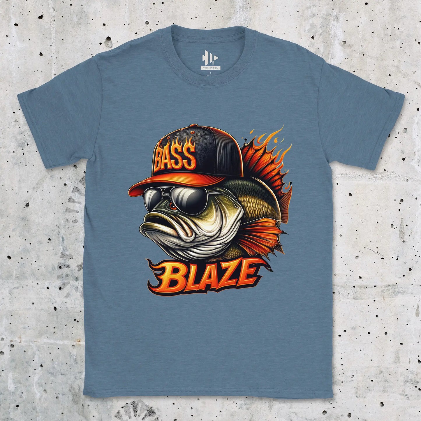 Heather Indigo, Bass Blaze Tee – fish-room