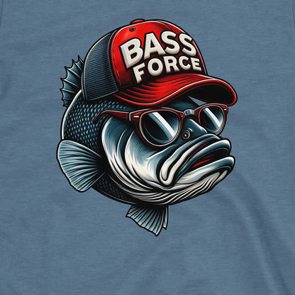 Heather Indigo, Bass Force Tee – fish-room