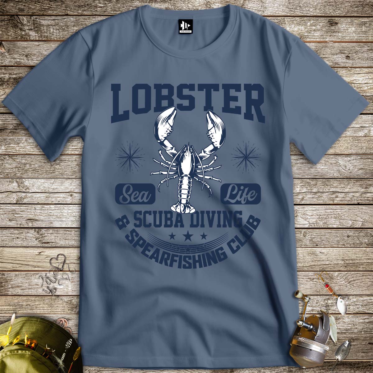 Lobster Sea Fishing Tee-funny fishing t shirt-FISH-ROOM LLC