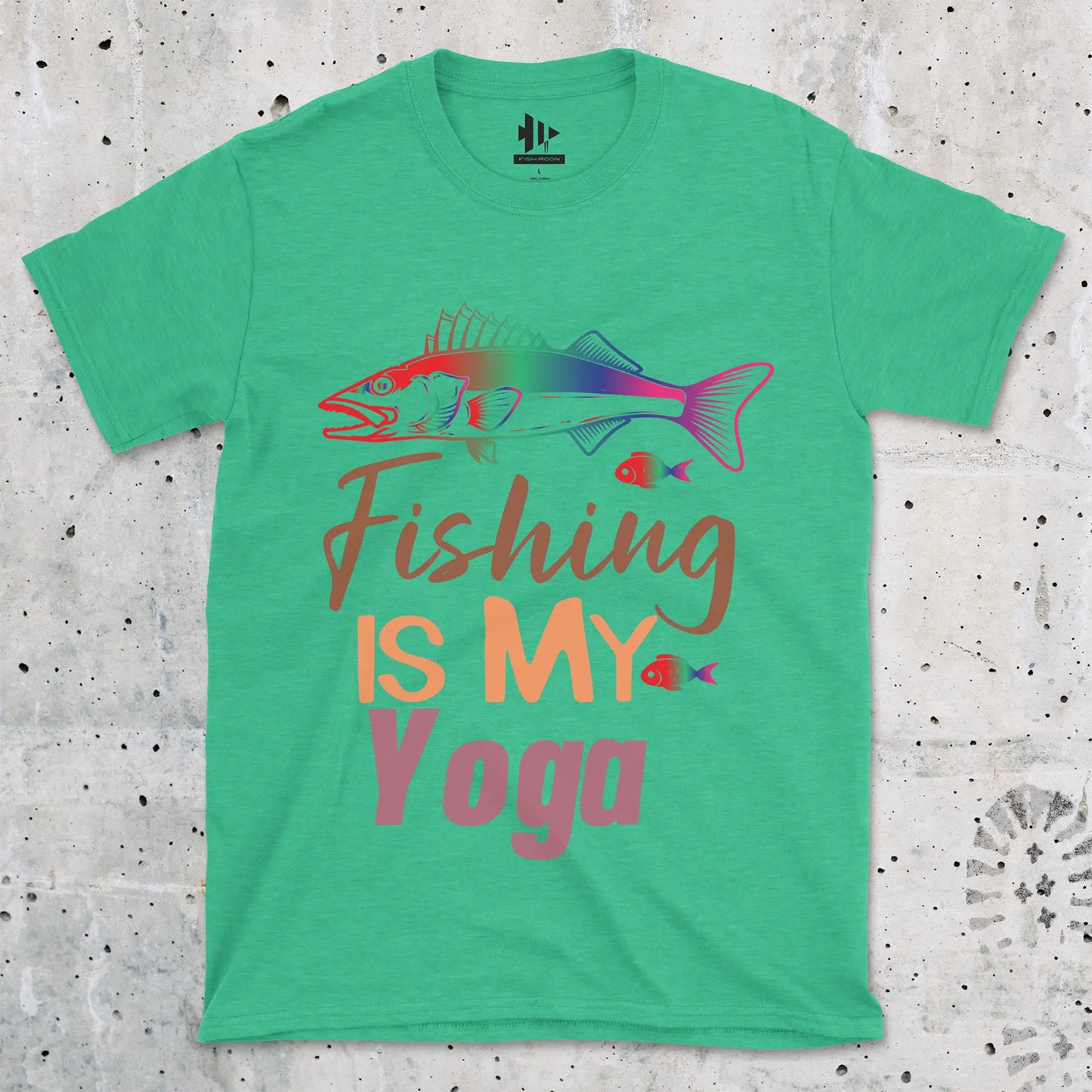 Heather Irish Green, Fishing Is My Yoga Tee – fish-room