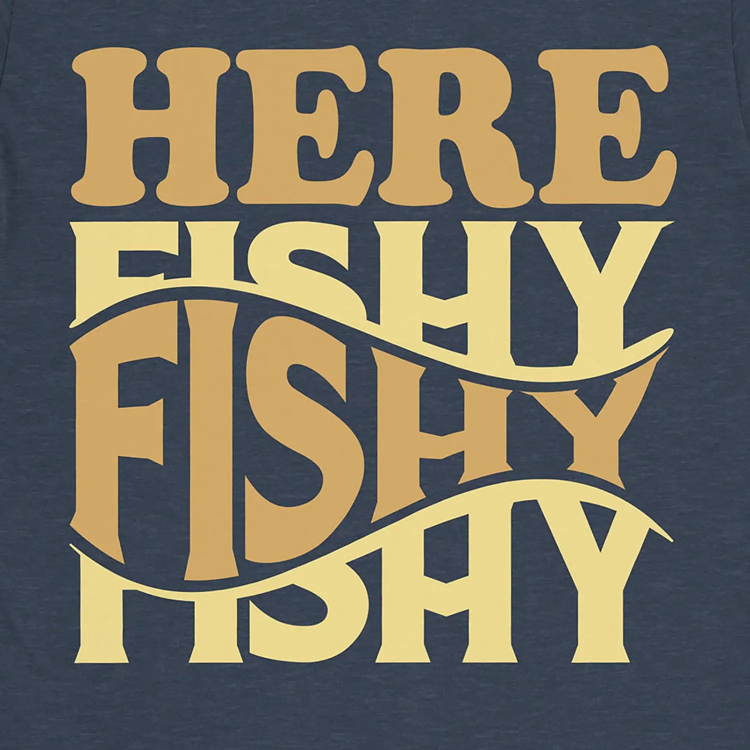 Heather Navy, Here Fishy Fishy Tee – fish-room