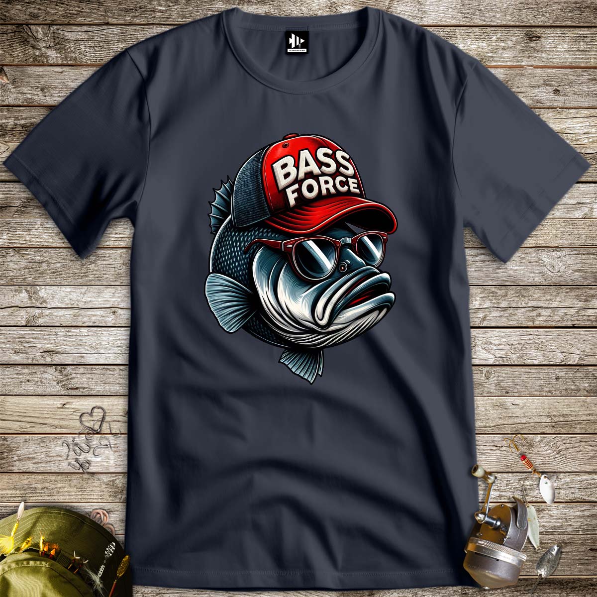 Bass Force Tee-funny fishing t shirt-FISH-ROOM LLC