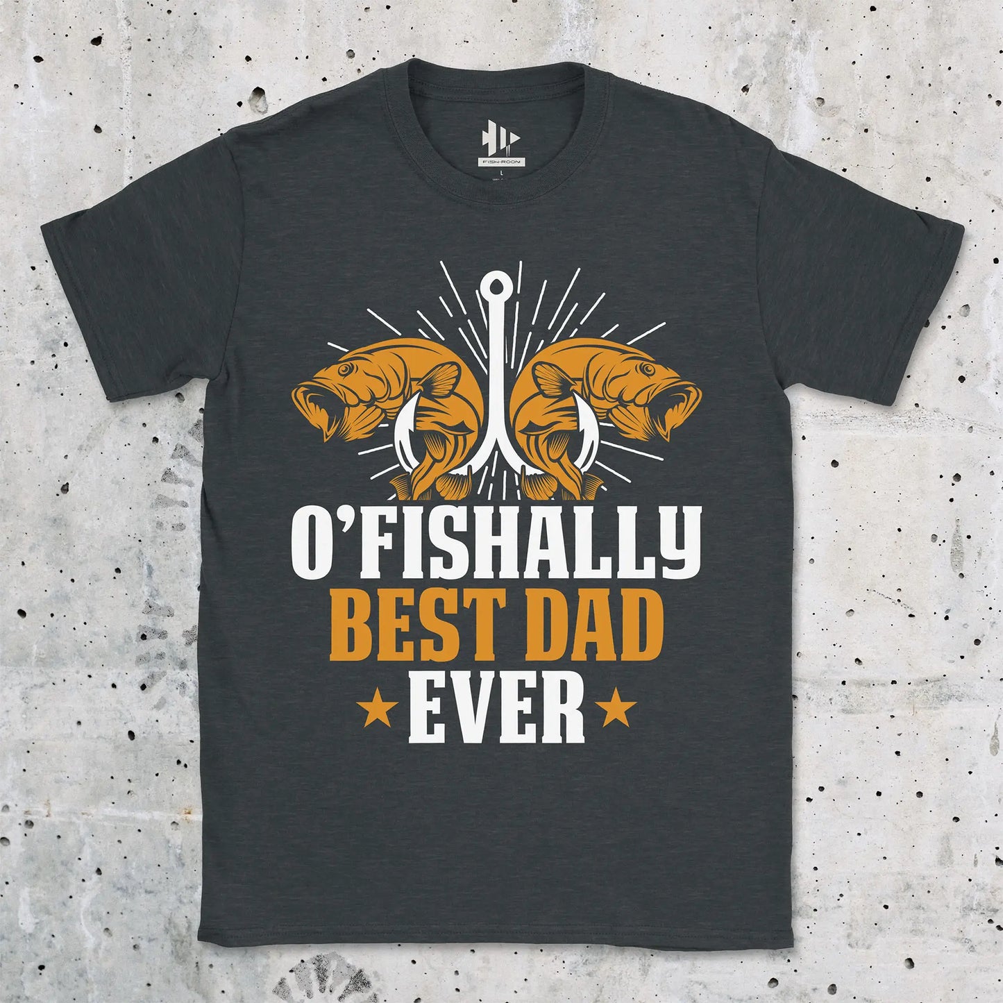 Heather Navy, O'Fishally Best Dad Ever Tee – fish-room
