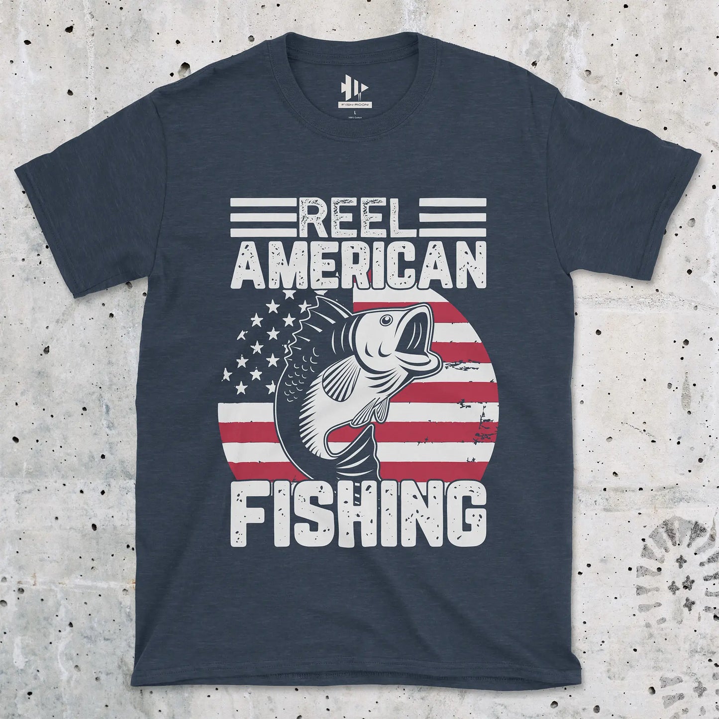 Heather Navy, Reel American Fishing Tee – fish-room