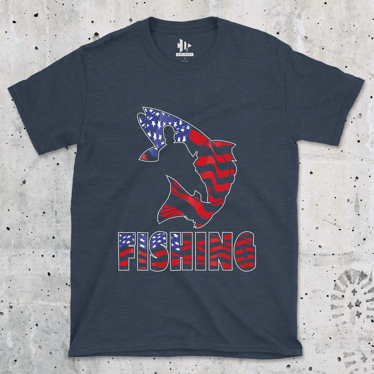 Heather Navy, Fishing USA Tee – fish-room