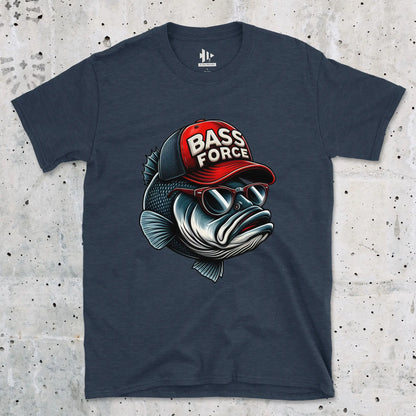 Heather Navy, Bass Force Tee – fish-room