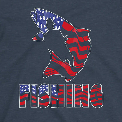 Heather Navy, Fishing USA Tee – fish-room